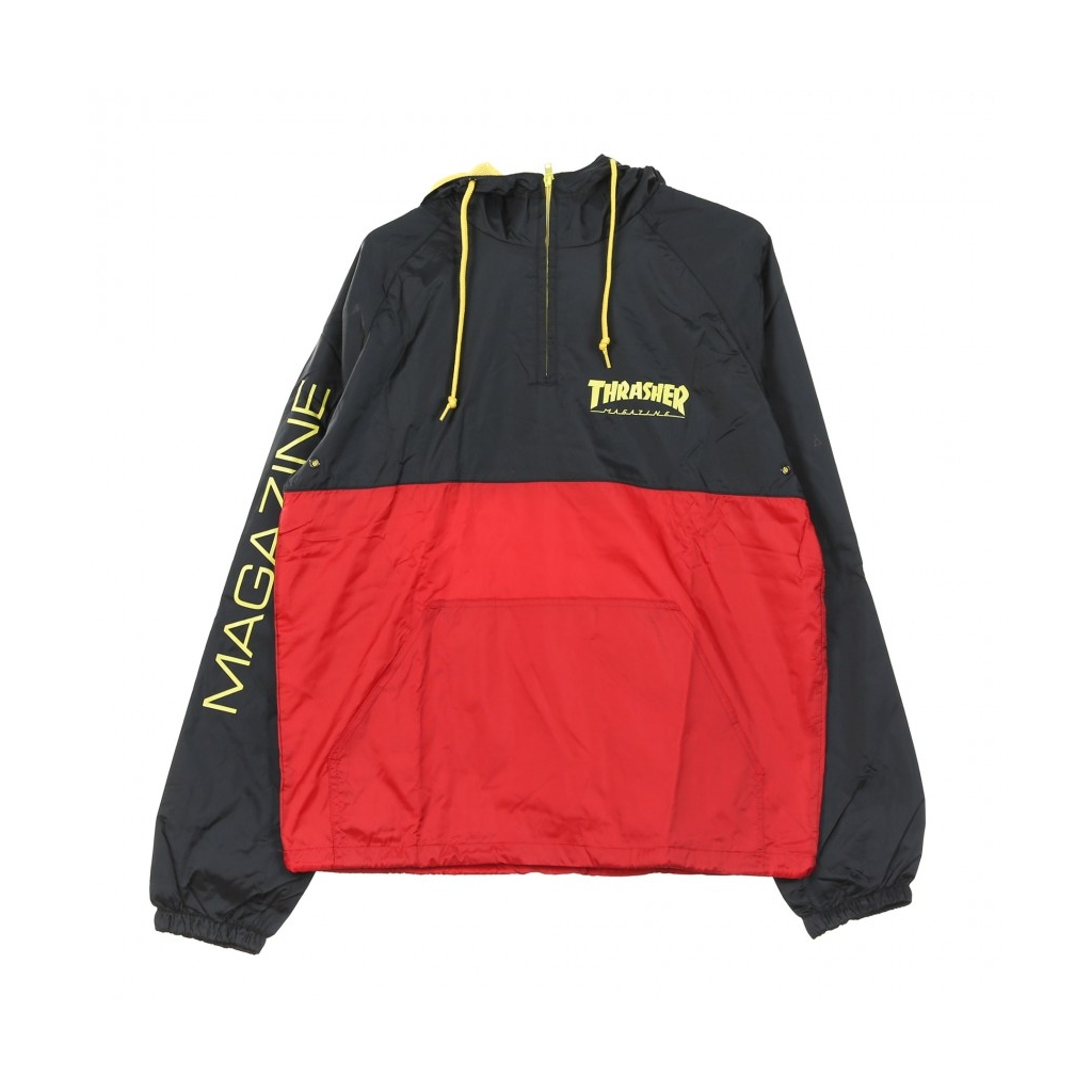 ANORAK MAG LOGO BLACK/RED