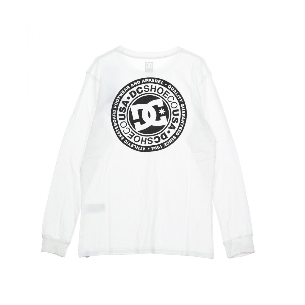 MAGLIETTA MANICHE LUNGHE CIRCLE STAR L/S WHITE/BLACK