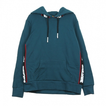 FELPA CAPPUCCIO BAND INSERTS HOODIE DEEP GREEN