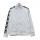 TRACKTOP BOMBER SWEATSHIRT LOGO BANDS SILVER