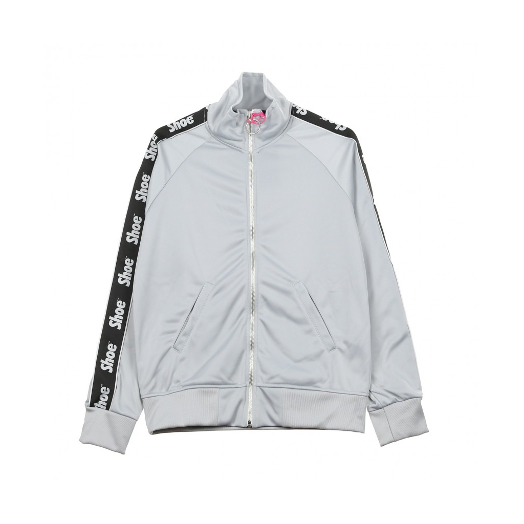 TRACKTOP BOMBER SWEATSHIRT LOGO BANDS SILVER