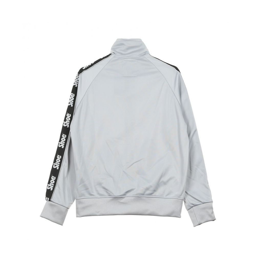 TRACKTOP BOMBER SWEATSHIRT LOGO BANDS SILVER