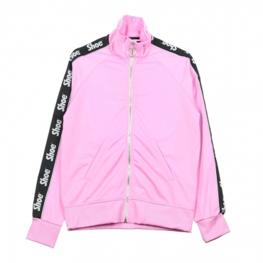 TRACKTOP BOMBER SWEATSHIRT LOGO BANDS PINK