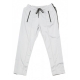 PANTALONE TUTA STRAIGHT TROUSERS LOGO BANDS SILVER