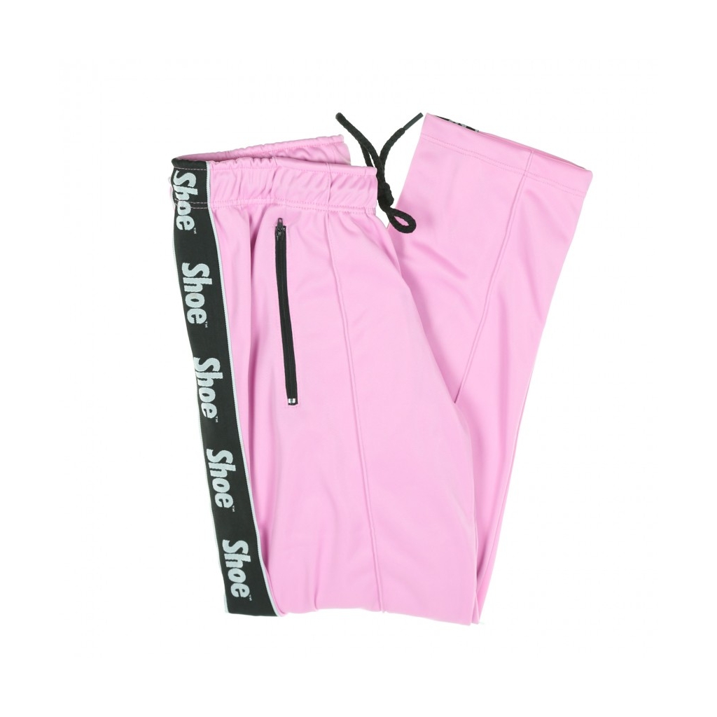 PANTALONE TUTA STRAIGHT TROUSERS LOGO BANDS PINK