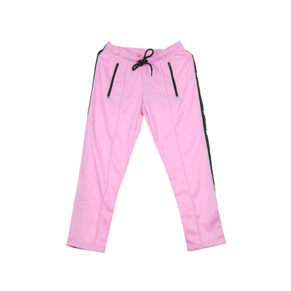 PANTALONE TUTA STRAIGHT TROUSERS LOGO BANDS PINK