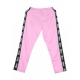 PANTALONE TUTA STRAIGHT TROUSERS LOGO BANDS PINK