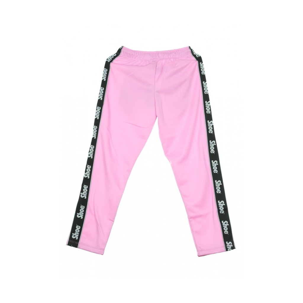 PANTALONE TUTA STRAIGHT TROUSERS LOGO BANDS PINK