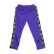 PANTALONE TUTA STRAIGHT TROUSERS LOGO BANDS PURPLE