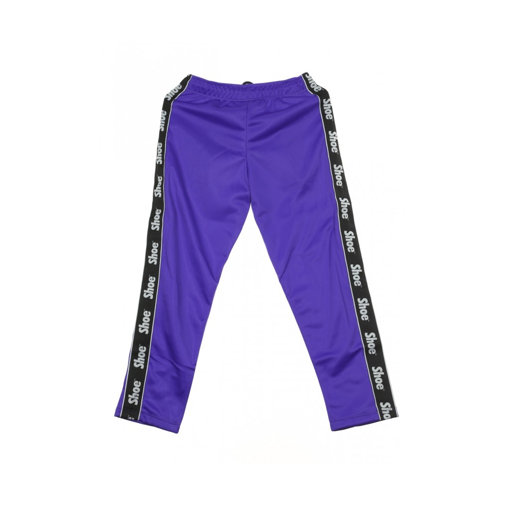 PANTALONE TUTA STRAIGHT TROUSERS LOGO BANDS PURPLE