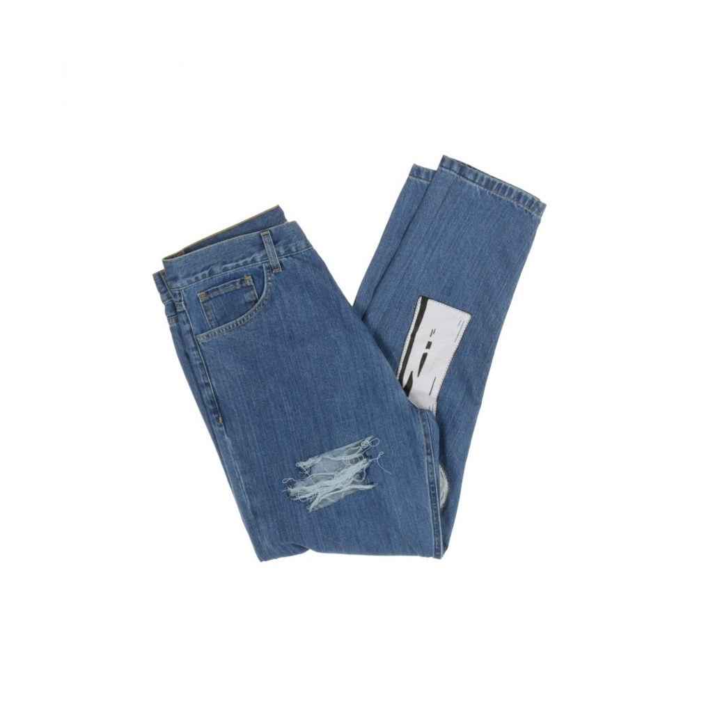 JEANS CUFFIA DENIM BLUE