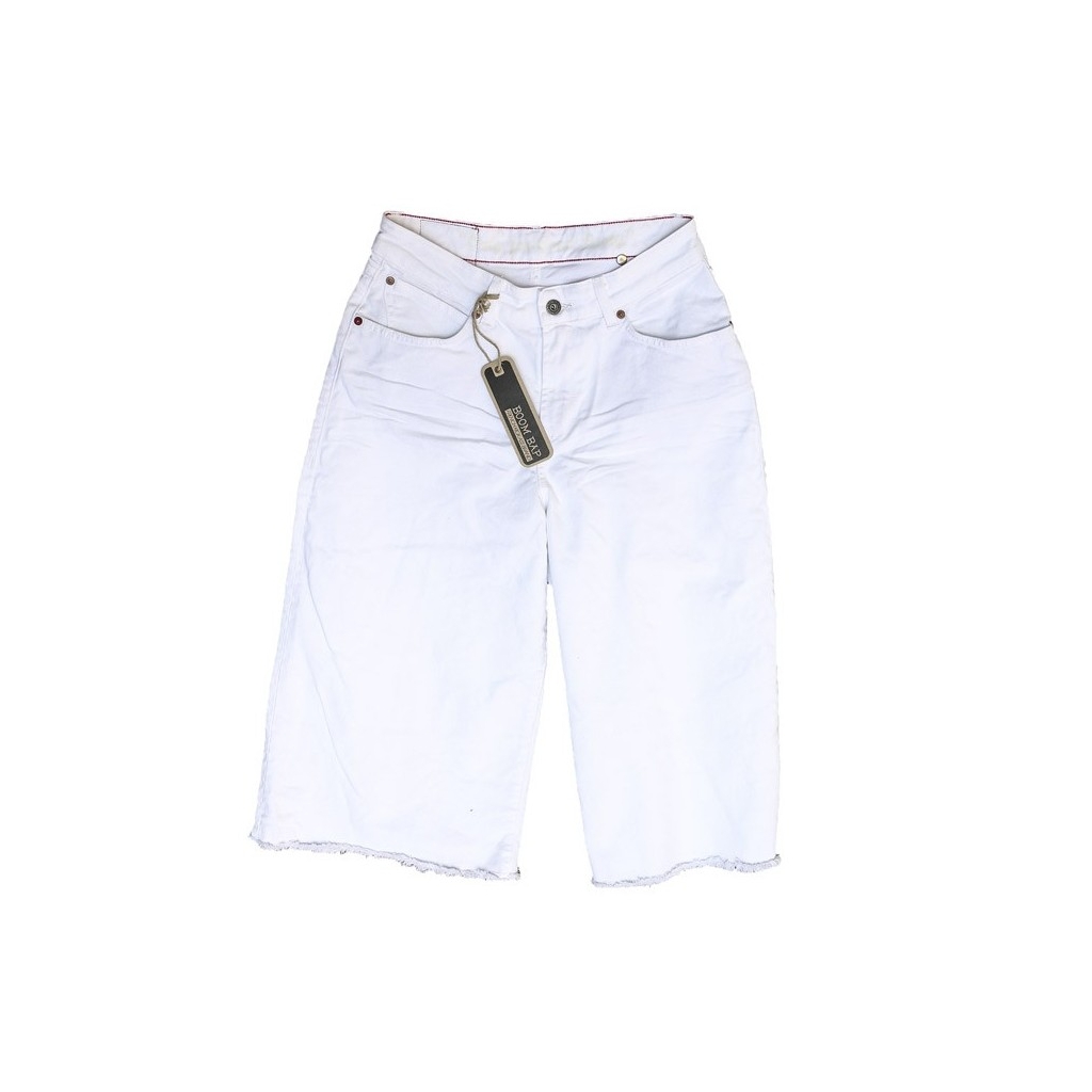 PANTALONE CORTO BOOM BAP WOMAN SHORT JEANS EVE White unico