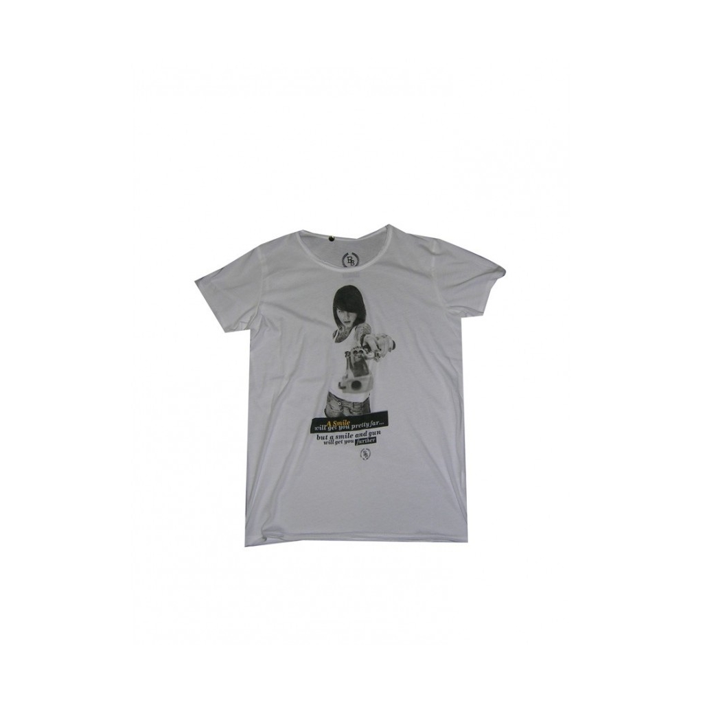 MAGLIETTA BOOM BAP T-SHIRT U NECK WARM White unico