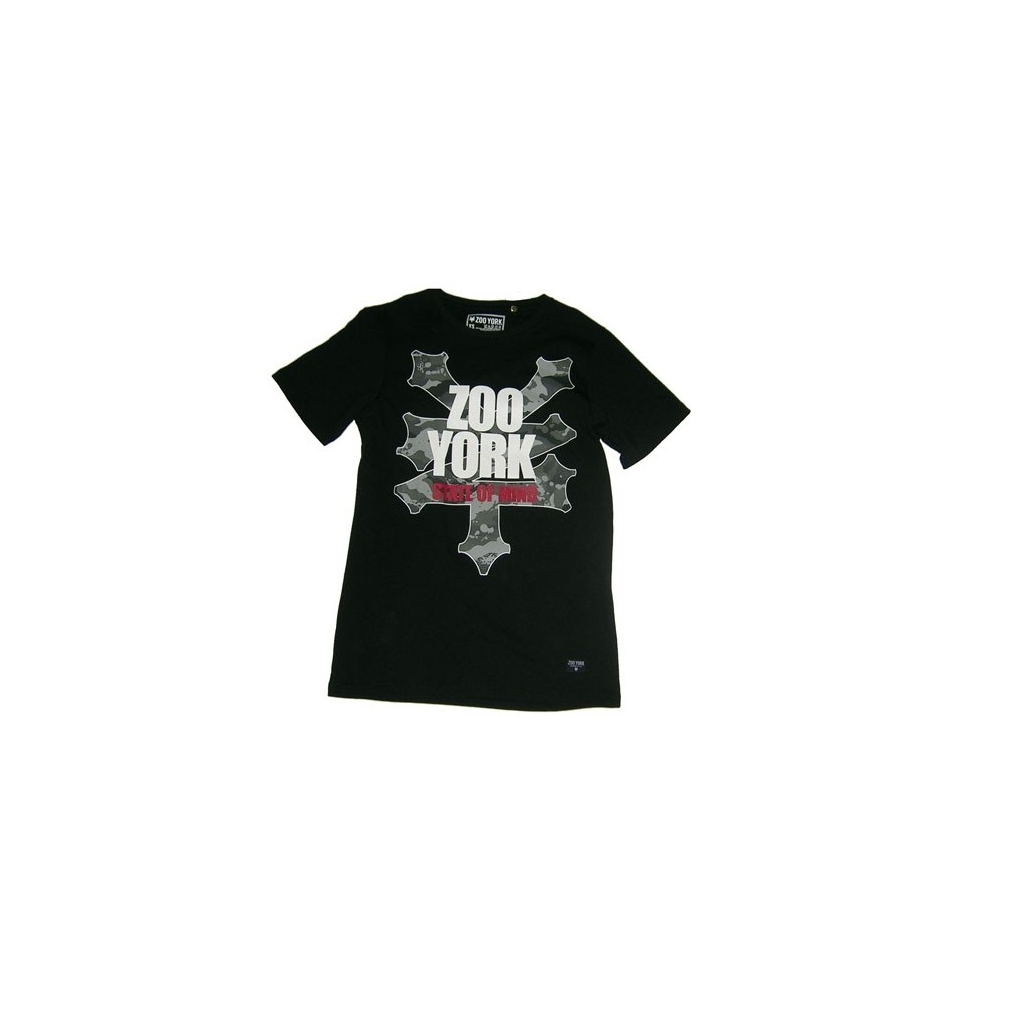 MAGLIETTA ZOO YORK T-SHIRT CAMO CRACKER Black/Camo unico