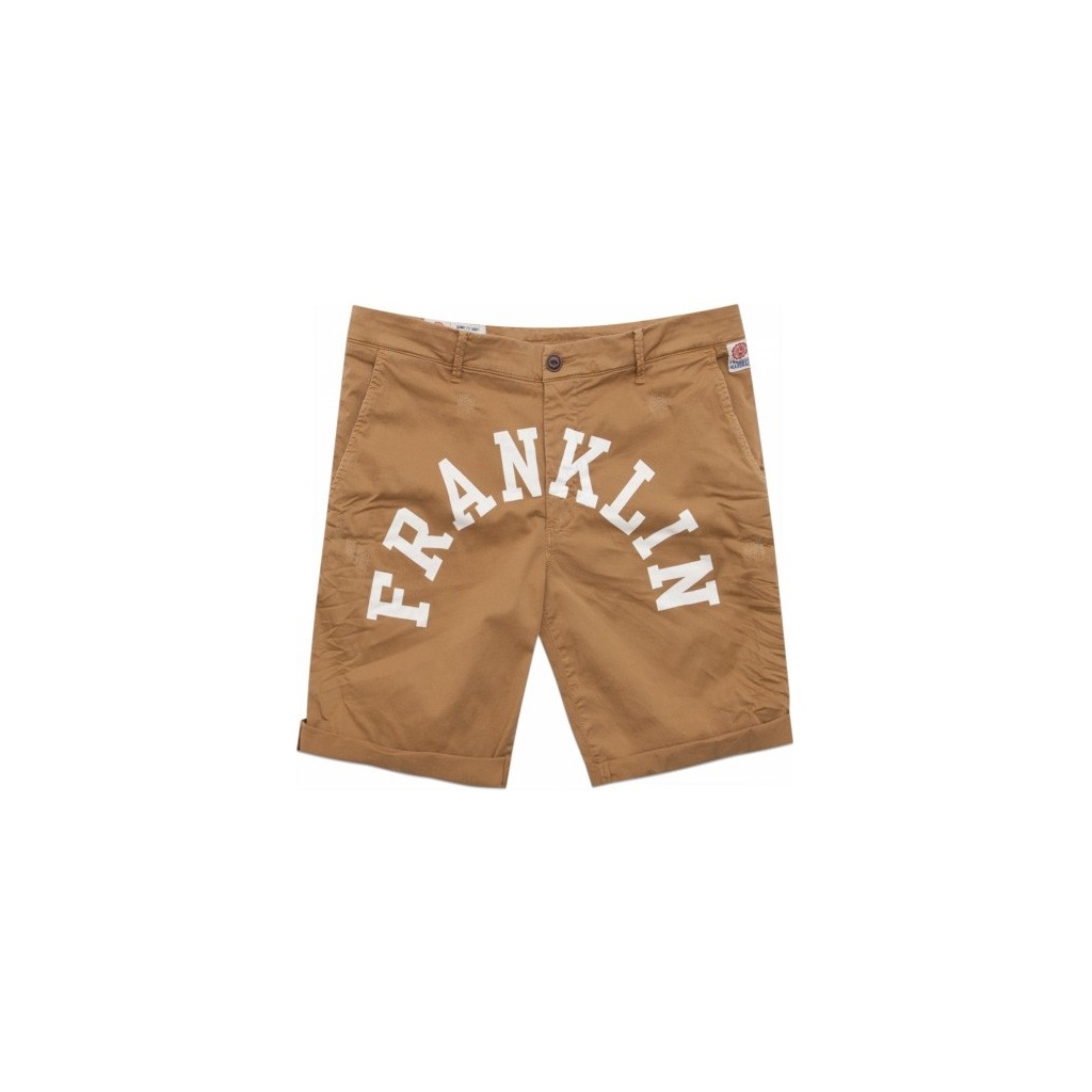 PANTALONE CORTO FRANKLIN  MARSHALL SHORT LEO Beige/White unico