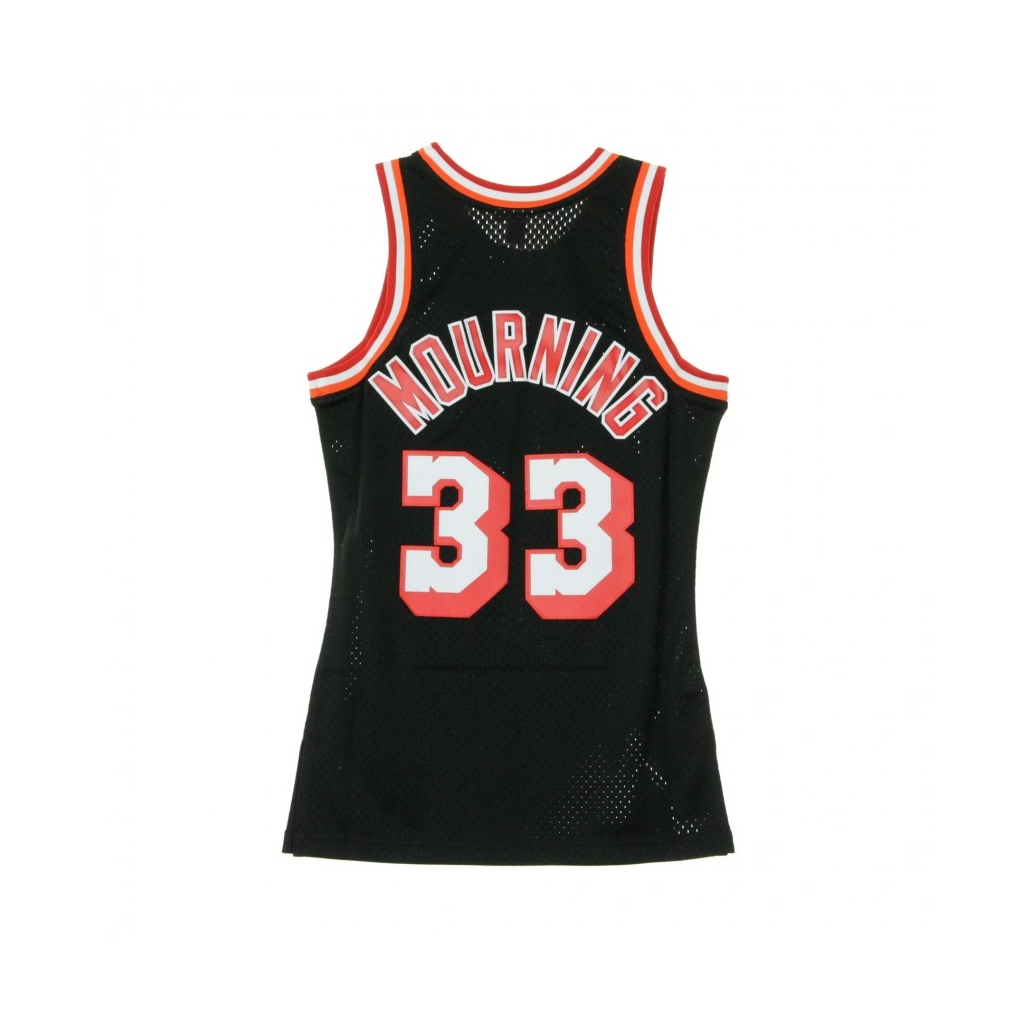 CANOTTA NBA SWINGMAN JERSEY ALONZO MOURNING NO33 1996-97 MIAHEA ROAD ORIGINAL TEAM COLORS