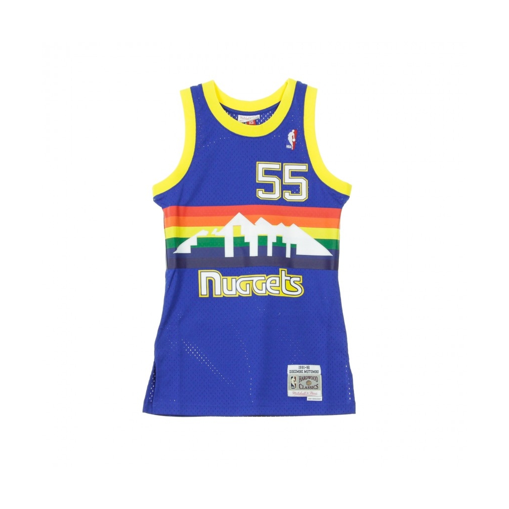 CANOTTA NBA SWINGMAN JERSEY DIKEMBE MUTOMBO NO55 1991-92 DENNUG ROAD ORIGINAL TEAM COLORS