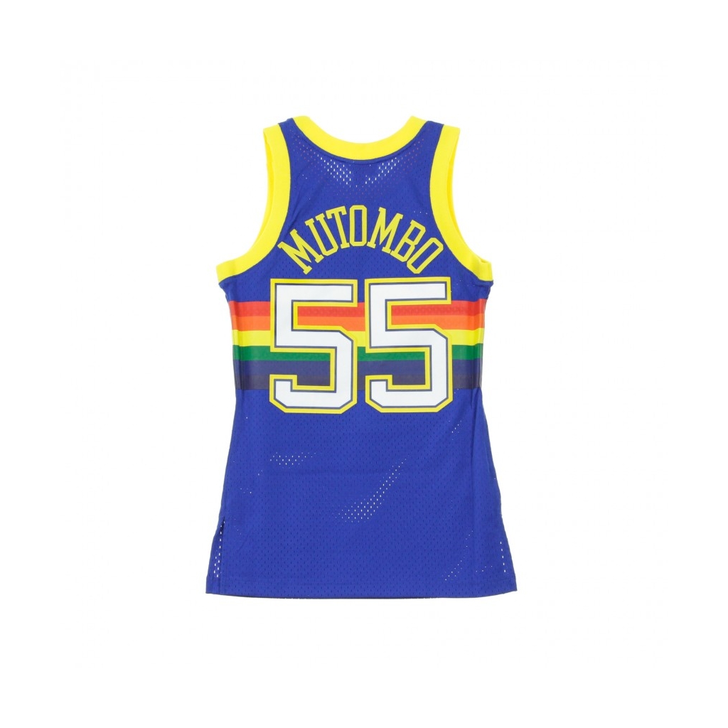 CANOTTA NBA SWINGMAN JERSEY DIKEMBE MUTOMBO NO55 1991-92 DENNUG ROAD ORIGINAL TEAM COLORS