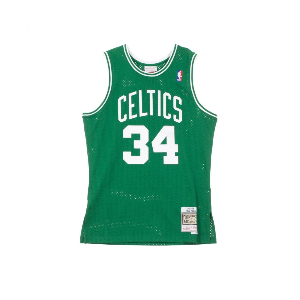 CANOTTA BASKET NBA SWINGMAN JERSEY PAUL PIERCE NO34 2007-08 BOSCEL ROAD ORIGINAL TEAM COLORS