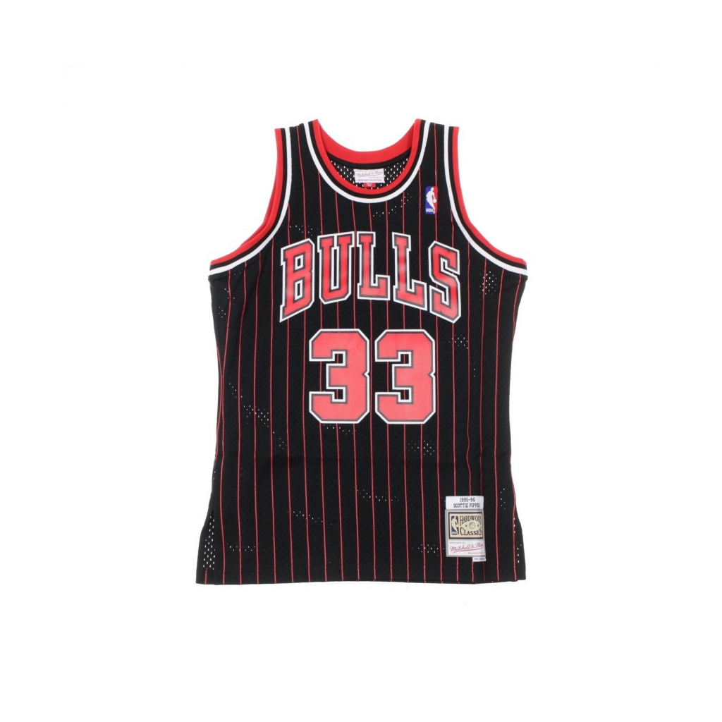 CANOTTA BASKET NBA SWINGMAN JERSEY SCOTTIE PIPPEN NO33 1995-96 CHIBUL ALTERNATE ORIGINAL TEAM COLORS