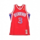 CANOTTA BASKET NBA SWINGMAN JERSEY ALLEN IVERSON NO3 1996-97 PHI76E ROAD ORIGINAL TEAM COLORS