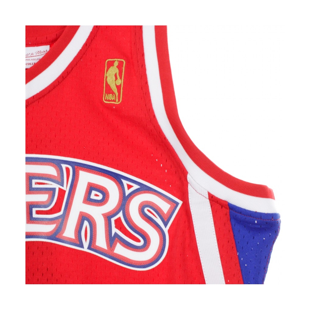 CANOTTA BASKET NBA SWINGMAN JERSEY ALLEN IVERSON NO3 1996-97 PHI76E ROAD ORIGINAL TEAM COLORS