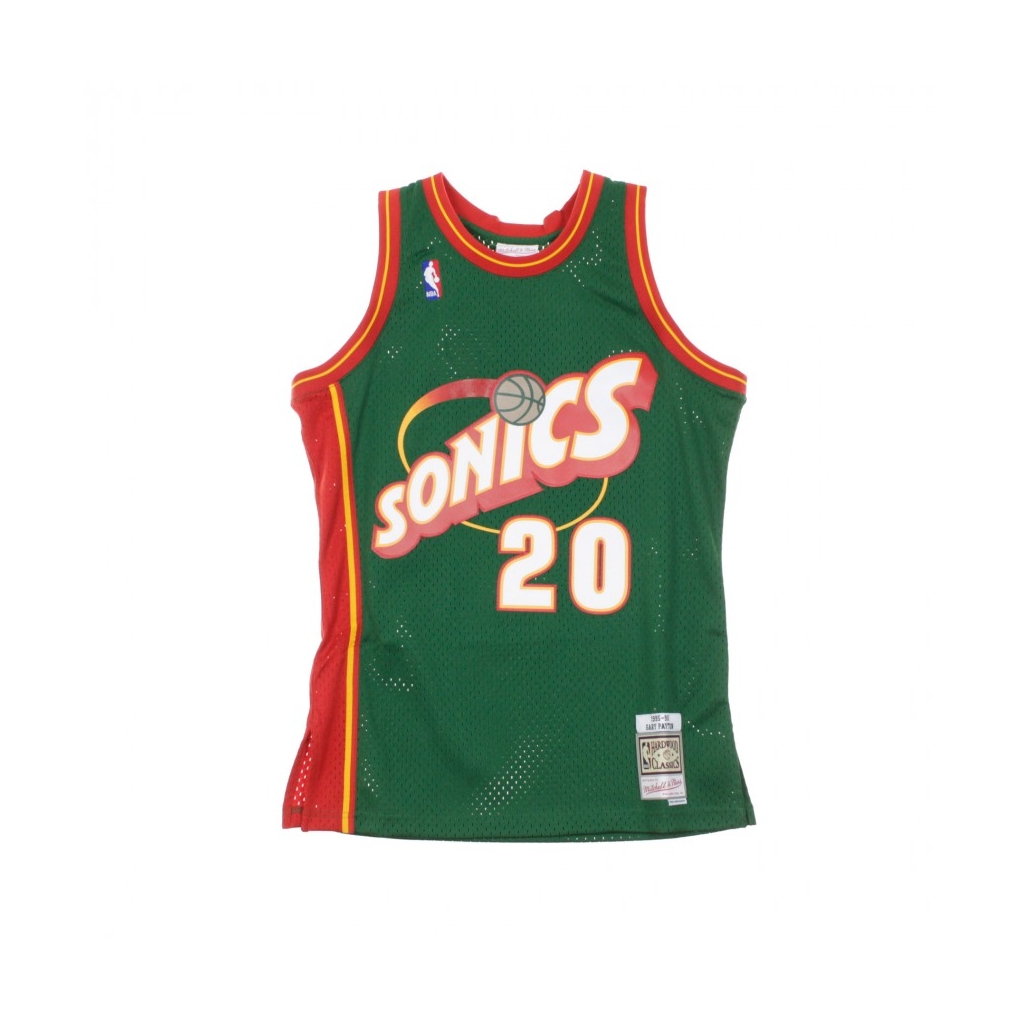 CANOTTA BASKET NBA SWINGMAN JERSEY GARY PAYTON NO20 1995-96 SEASUP ROAD ORIGINAL TEAM COLORS