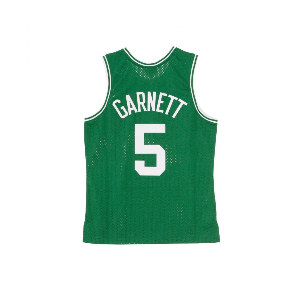 CANOTTA NBA SWINGMAN JERSEY KEVIN GARNETT NO5 2007-08 BOSCEL ROAD ORIGINAL TEAM COLORS