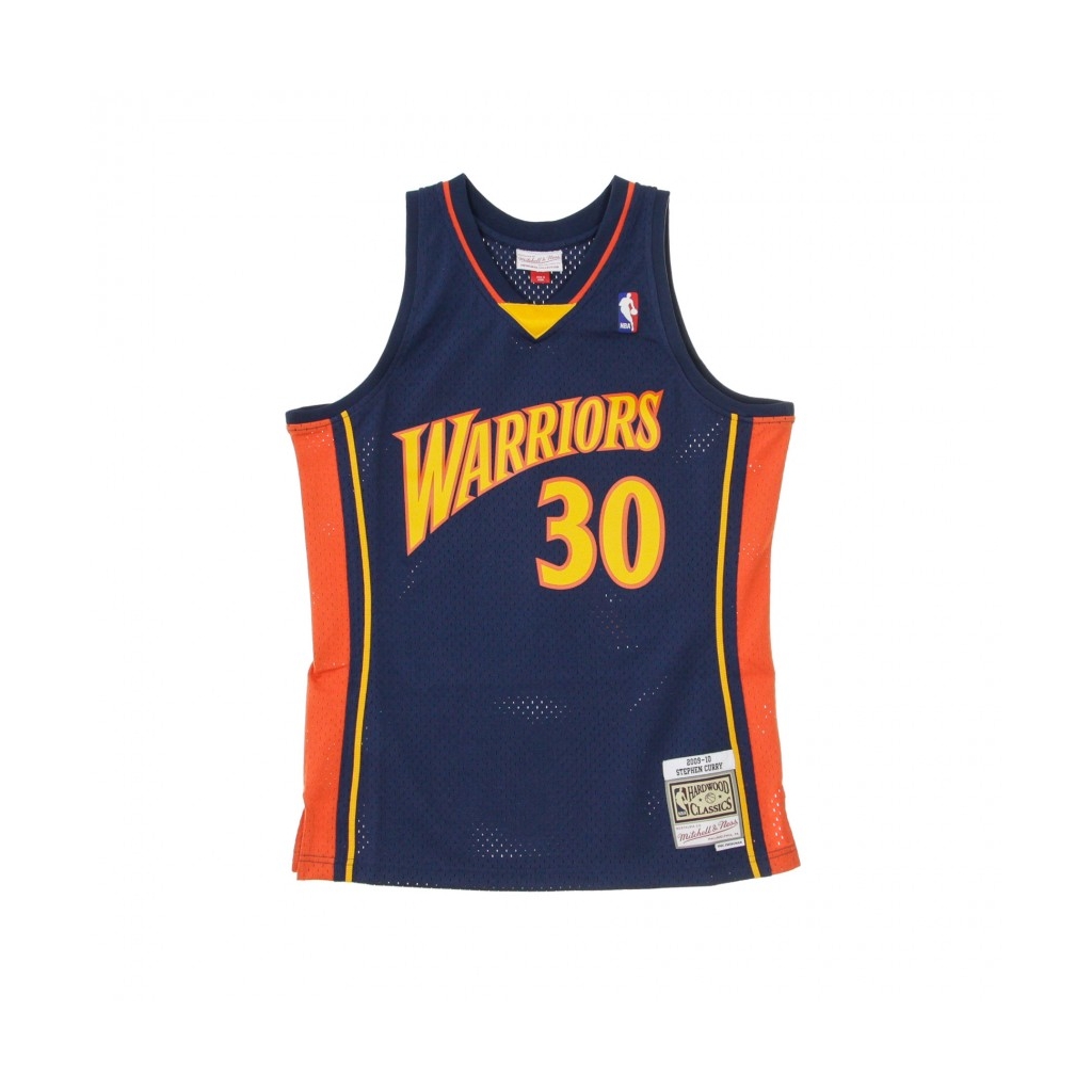 CANOTTA BASKET NBA SWINGMAN JERSEY STEPHEN CURRY NO30 2009-10 GOLWAR ROAD ORIGINAL TEAM COLORS