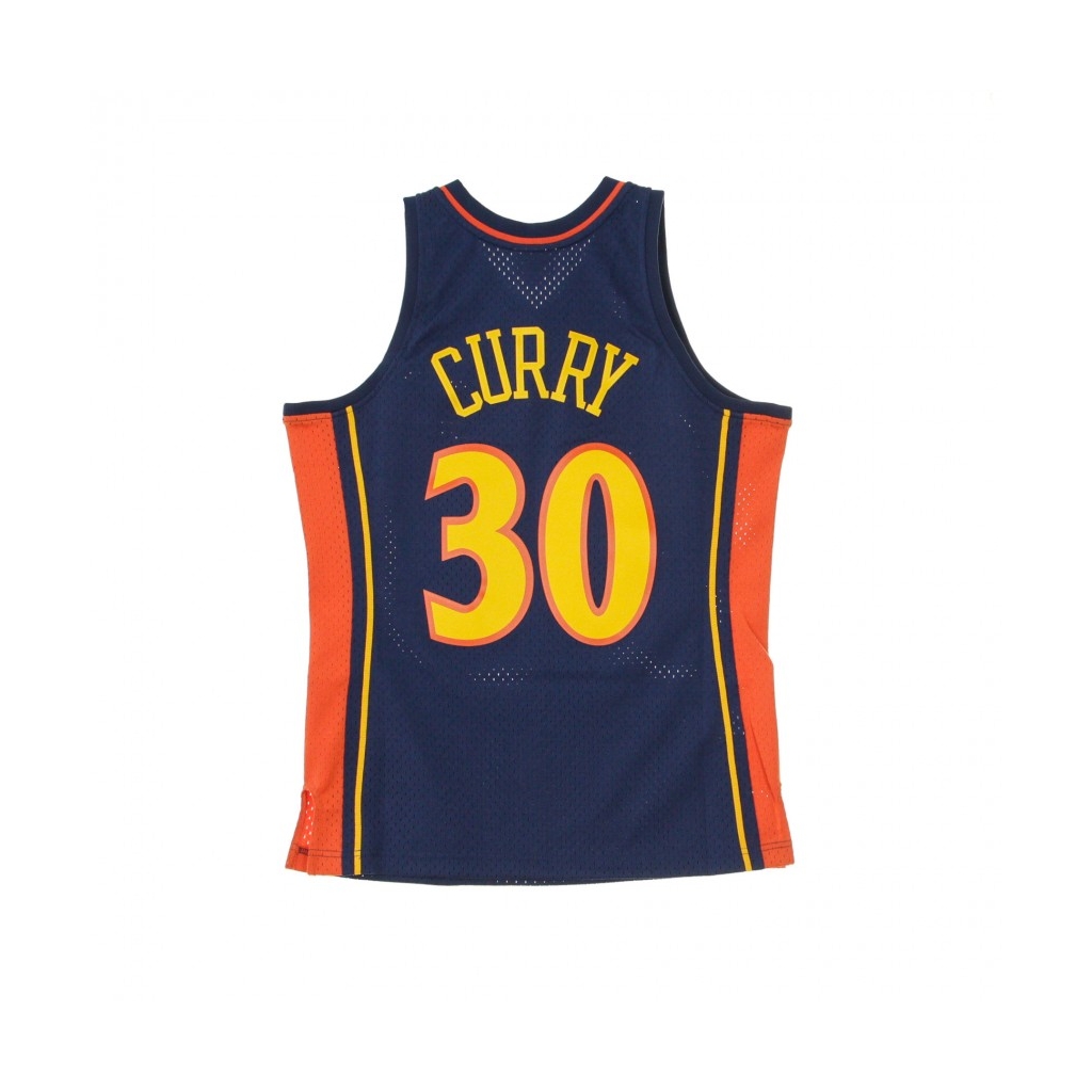 CANOTTA BASKET NBA SWINGMAN JERSEY STEPHEN CURRY NO30 2009-10 GOLWAR ROAD ORIGINAL TEAM COLORS