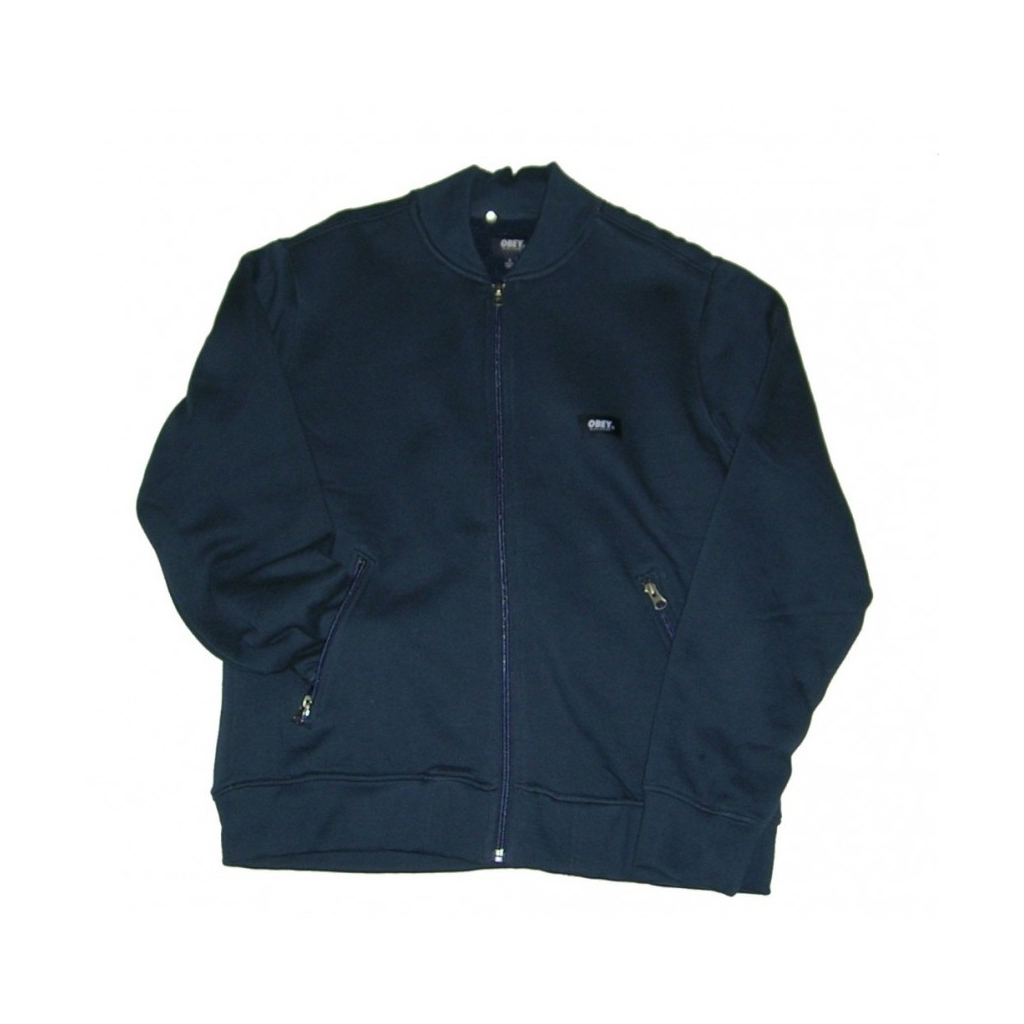 FELPA GIROCOLLO OBEY SWEATSHIRT VARSITY ZIP OSCAR ZIP UP SPECIALITY Navy unico