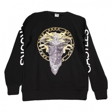 FELPA GIROCOLLO CULTIVATED LUX MEDUSA SWEATSHIRT NERO/MULTI