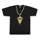 FELPA GIROCOLLO CROOKS  CASTLES SWEATSHIRT CREWNECK MEDUSA CHAIN Black/Gold unico