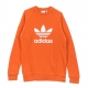 CREW NECK SWEATSHIRT TREFOIL CREW CRAFT ORANGE