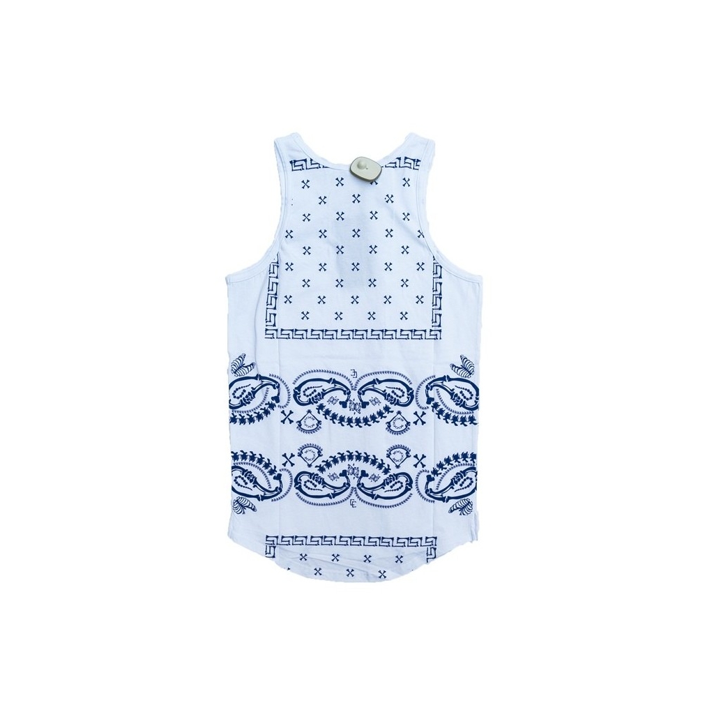 CANOTTA CROOKS  CASTLES TANK TOP DEPARTED White unico