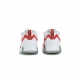 SCARPA BASSA AIR MAX 200 WHITE/UNIVERSITY RED/METALLIC SILVER