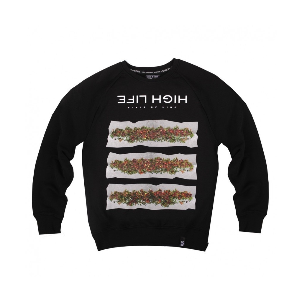 FELPA GIROCOLLO 5TATE OF MIND SWEATSHIRT CREWNECK HIGH LIFE Black unico