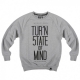 FELPA GIROCOLLO 5TATE OF MIND SWEATSHIRT CREWNECK TURN STATE OF MIND Grey/Black unico