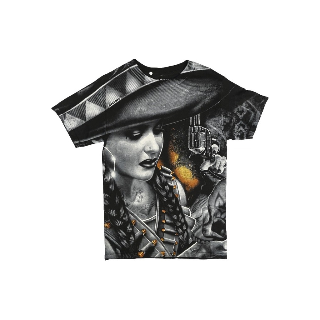 MAGLIETTA DYSEONE T-SHIRT MI VIDA Black/Gold/Grey/White unico