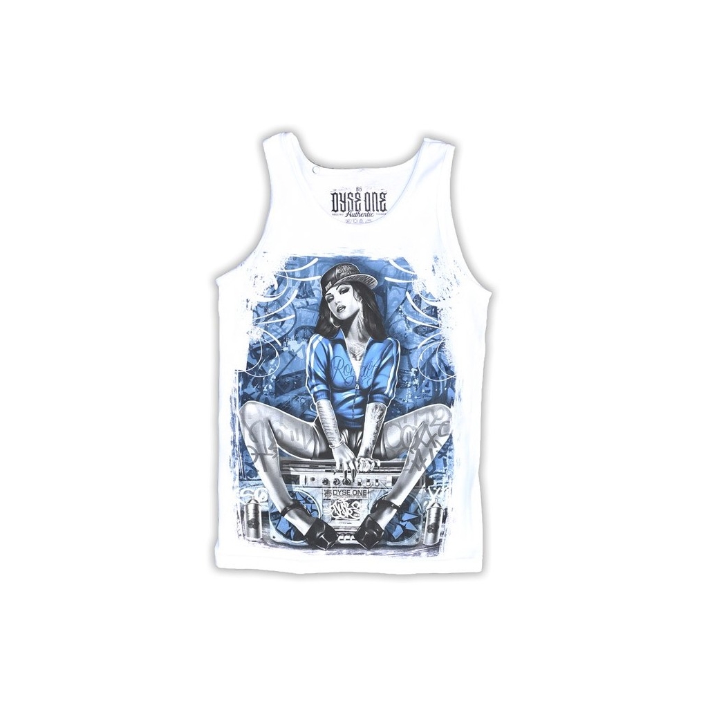 CANOTTA DYSEONE TANK TOP SOUL White/Royal/Black/Grey unico