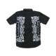 CAMICIA CROOKS  CASTLES SHIRT S/S CORPSE PAISLEY Black unico