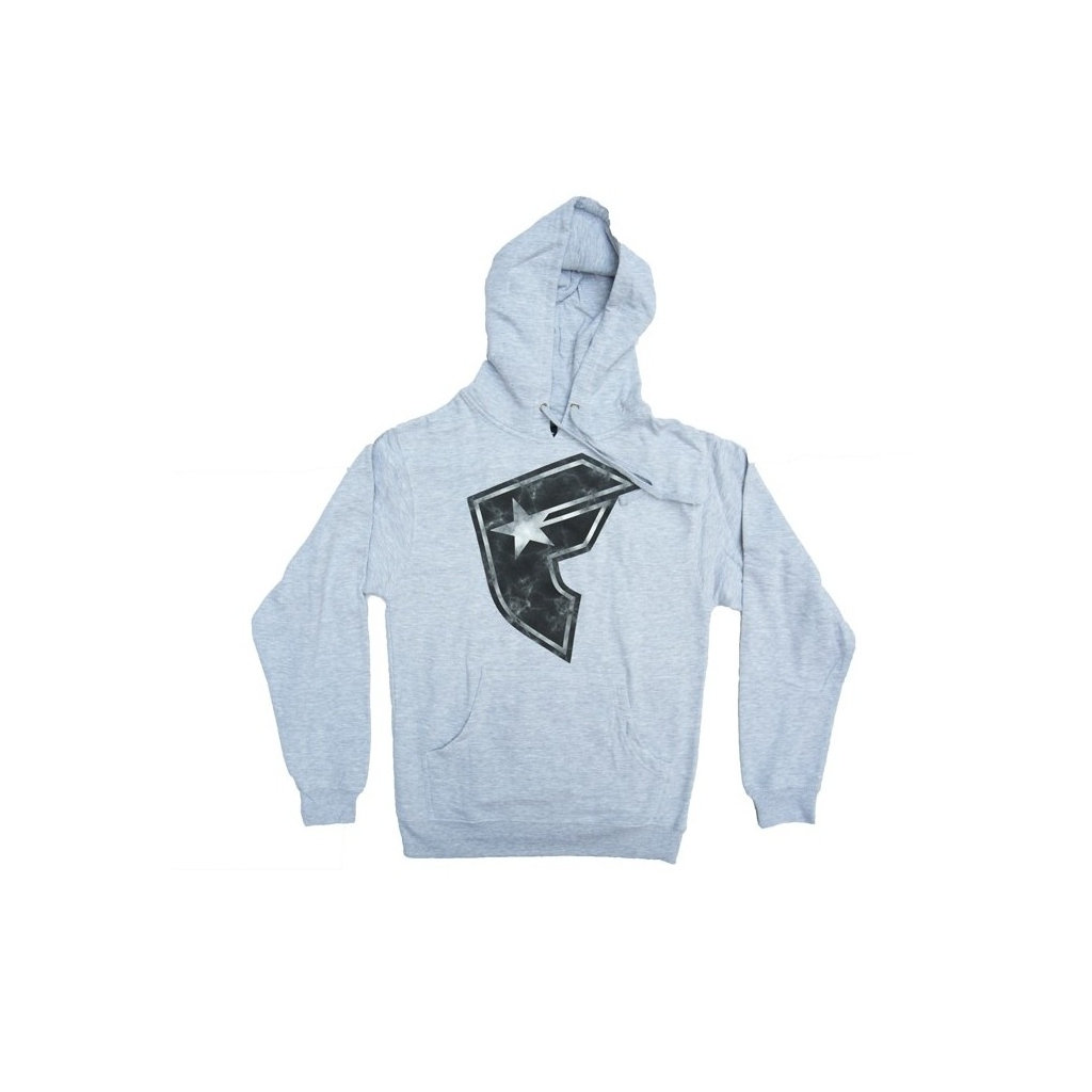 FELPA CAPPUCCIO FAMOUS SWEATSHIRT HOODIE MARBLE BOH Heather Grey unico