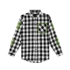 CAMICIA CAYLER  SONS SHIRT L/S LONG LEGEND FLANNEL White/Black/Olive unico