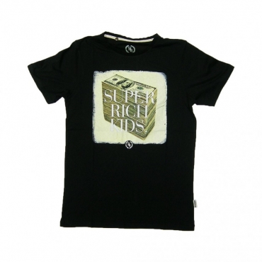 MAGLIETTA BOOM BAP T-SHIRT R-NECK SUPPA Black unico