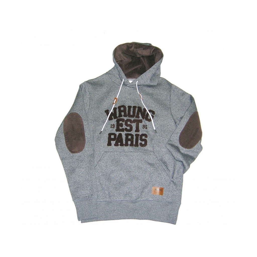 FELPA CAPPUCCIO WRUNG SWEATSHIRT HOODIE PARIGOISM Heather Grey unico