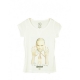 MAGLIETTA BOOM BAP WOMAN T-SHIRT BROKISS V-NECK White unico