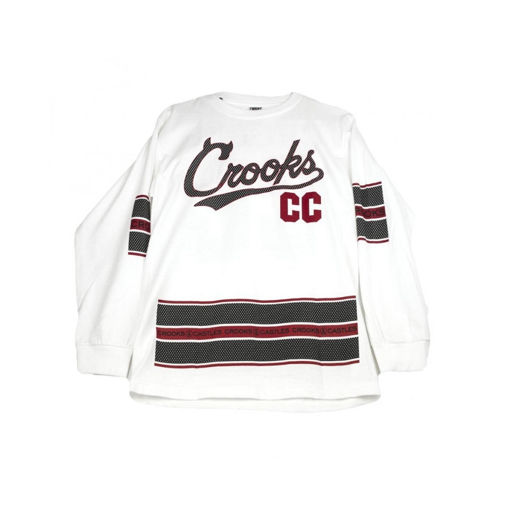 MAGLIETTA CROOKS TEAM T SHIRT BIANCO/MULTI