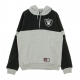 FELPA CAPPUCCIO NFL WELLS FASHION HOODY OAKRAI HEATHER GREY/ORIGINAL TEAM COLORS