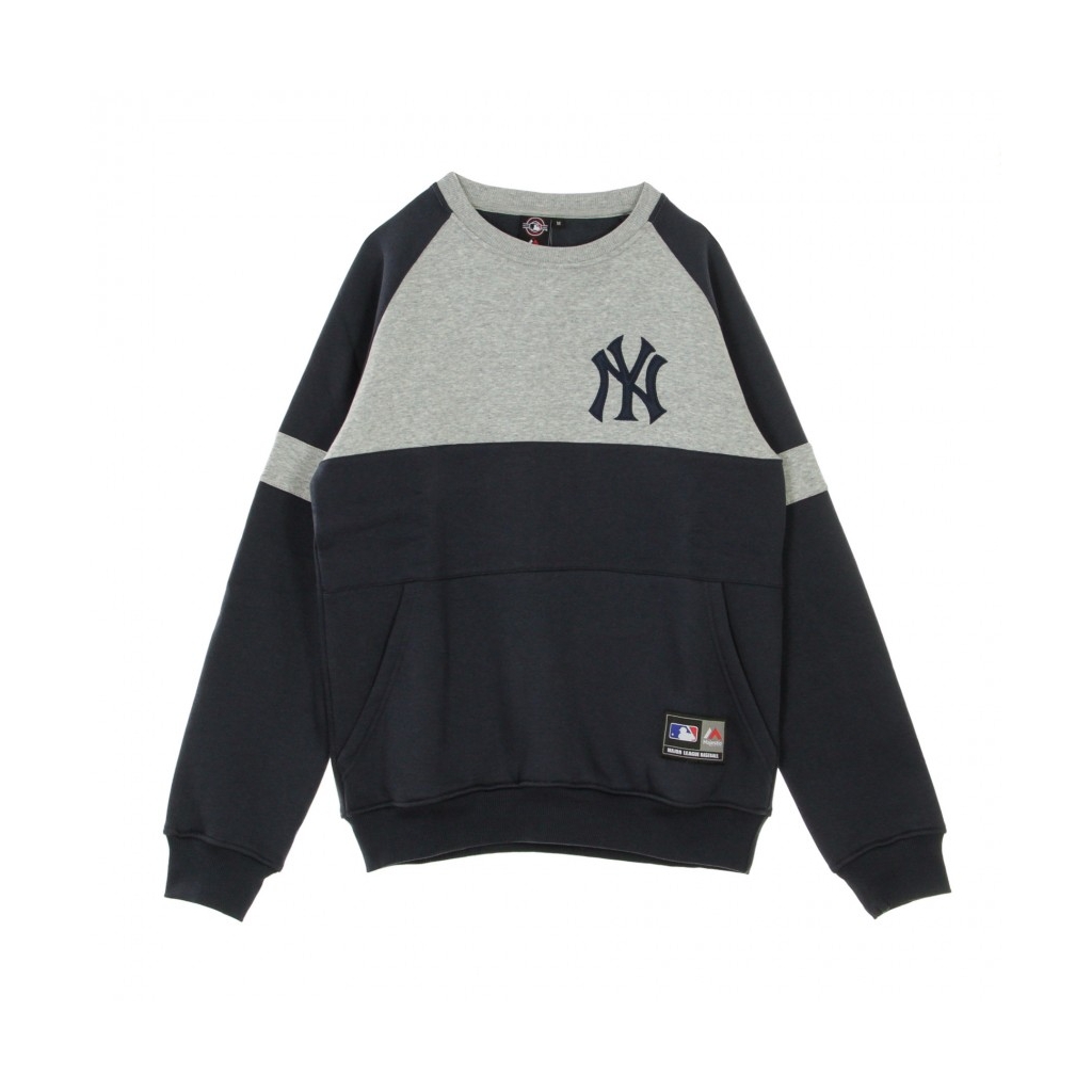 FELPA GIROCOLLO MLB BEDRIC SMALL LOGO CREW SWEAT NEYYAN HEATHER GREY/ORIGINAL TEAM COLORS