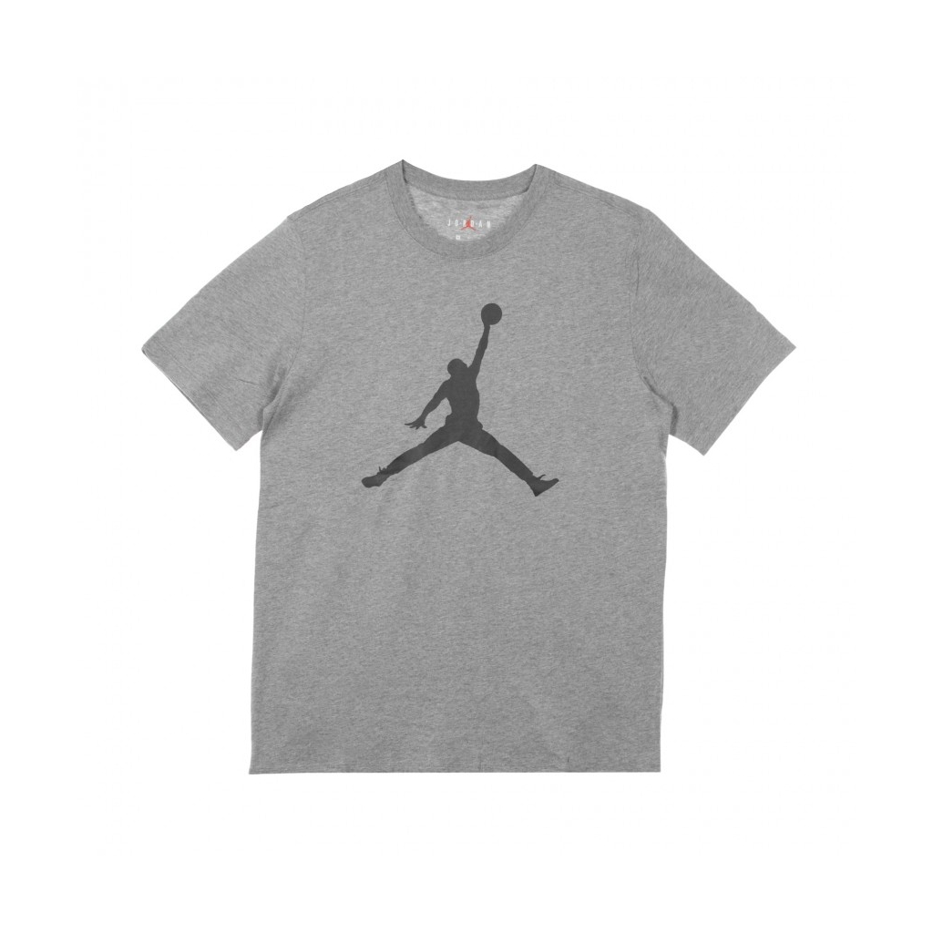 MAGLIETTA JUMPMAN CREW CARBON HEATHER/BLACK